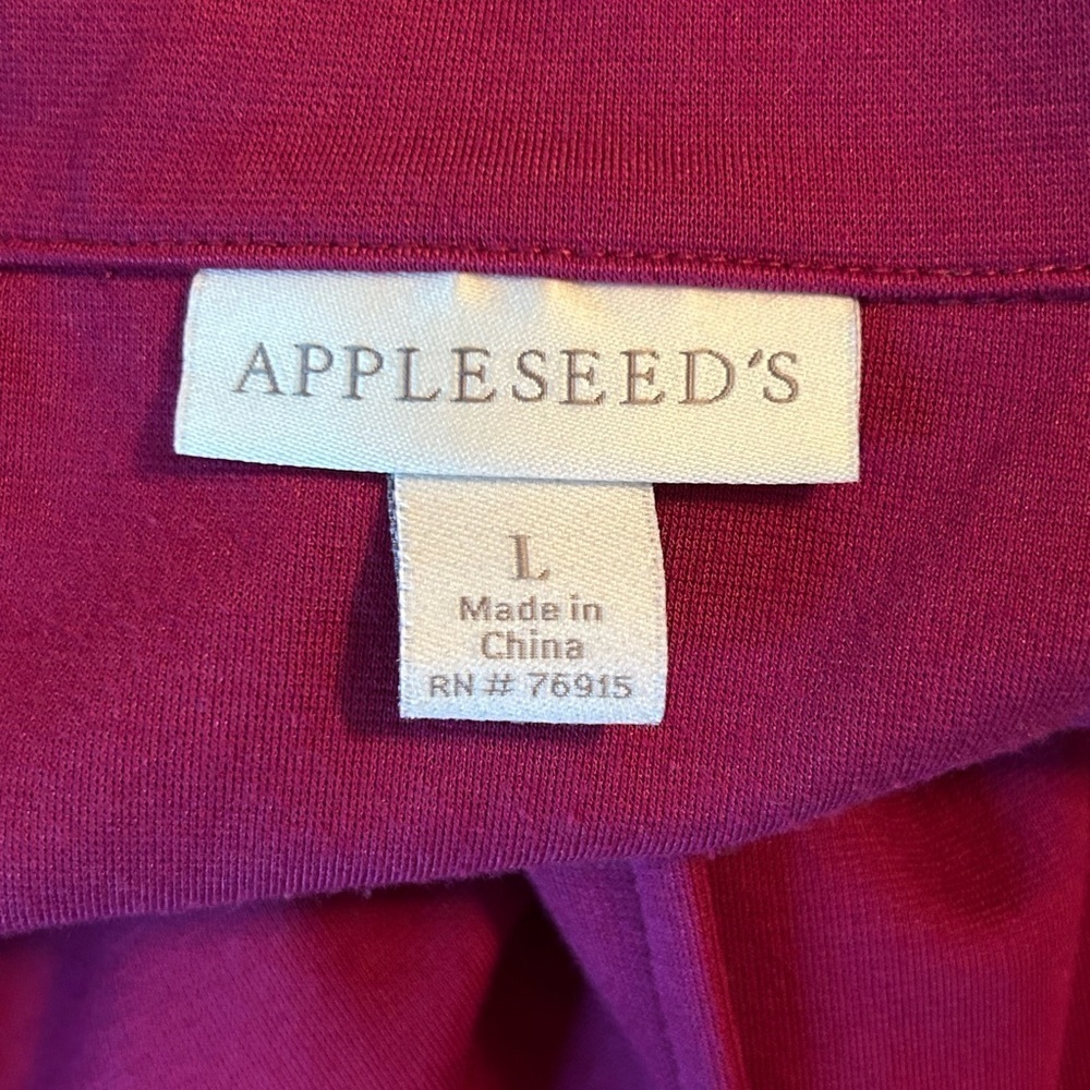 Appleseed’s Women’s Lg Magenta Casual Blazer Jacket Button Front Collar Unlined - Picture 3 of 9